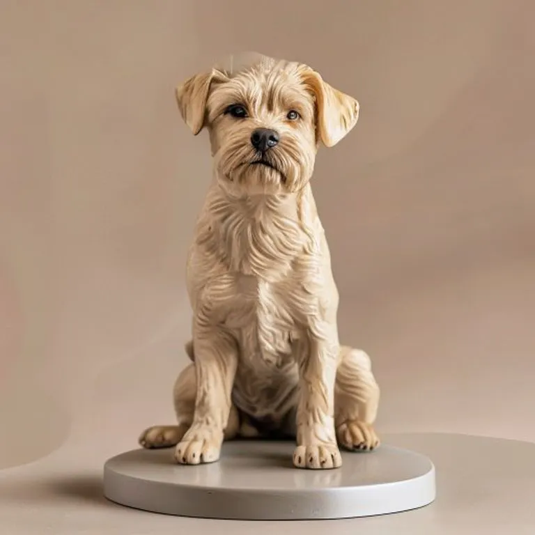 Custom pet figurine made from a photo